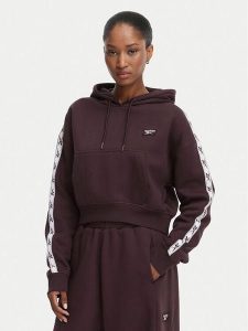 Reebok Bluza Daniella RK25684CCW Brązowy Regular Fit. Brązowe bluzy Reebok, l, bez wzorów, z bawełny, bez kaptura. Za 219,99 zł.