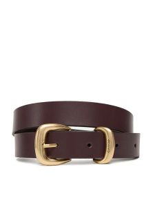 Calvin Klein Pasek Damski Sarah 2 Piece Logo Buckle Belt LV04K7012G Brązowy. Brązowe paski Calvin Klein, bez wzorów, ze skóry. Za 199,99 zł.