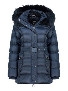 Canadian Peak Parka "Aimeraudeak" w kolorze granatowym rozmiar: XXL. Niebieskie płaszcze Canadian Peak, xxl, bez wzorów, z tkaniny, bez kaptura. Za 338,21 zł.