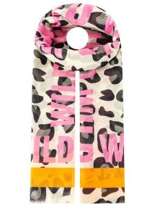 Zwillingsherz Szal "Wild Leo" ze wzorem - 180 x 85 cm rozmiar: onesize. Szaliki Zwillingsherz, bez wzorów, z materiału. Za 105,38 zł.