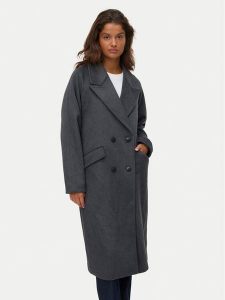 Vero Moda Płaszcz wełniany Harper 10320446 Szary Regular Fit. Szare płaszcze Vero Moda, na zimę, s, bez wzorów, z syntetyku, bez kaptura. Za 509,99 zł.