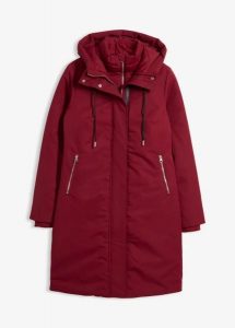 Płaszcz outdoorowy, hydrofobowy, 2 w 1. Czarne płaszcze bonprix, bez wzorów, bez kaptura. Za 379,99 zł.