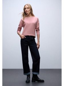 Street One Bluza w kolorze jasnoróżowym rozmiar: 38. Różowe bluzy Street One, bez wzorów, bez kaptura. Za 140,20 zł.