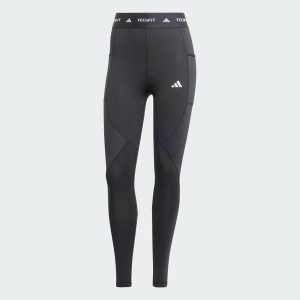 Legginsy Techfit COLD.RDY Full-Length. Czarne legginsy ADIDAS, bez wzorów, z dzianiny. Za 349,00 zł.
