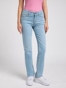 DAMSKIE SPODNIE LEE MARION STRAIGHT A LIGHT TOUCH 112348945. Jeansy Lee, bez wzorów, z jeansu. Za 209,99 zł.