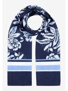 More & More Szal w kolorze granatowym - 180 x 70 cm rozmiar: onesize. Niebieskie szaliki More & More, bez wzorów, z materiału. Za 34,99 zł.