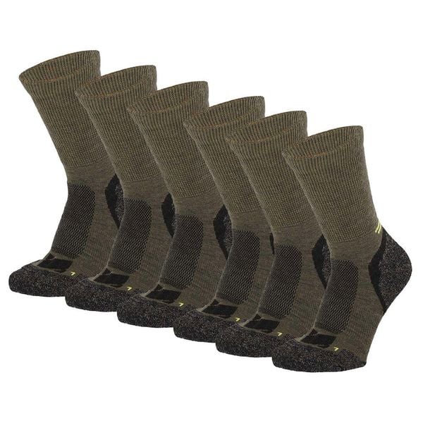 Skarpety turystyczne dla dorosłych Xtreme Wełna Merino, 6 szt. Zielone skarpetki XTREME SOCKSWEAR, bez wzorów, z wełny. W wyprzedaży za 216,78 zł.
