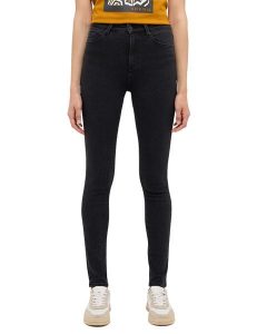 Damskie Spodnie jeansowe Mustang Style Georgia Super Skinny Denim Black 1015553 4000 802. Czarne rurki Mustang, z denimu. Za 219,99 zł.