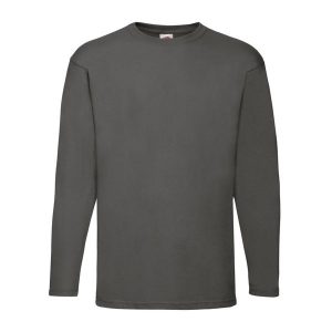 Koszulka Z Długim Rękawem Dla Dorosłych Unisex Valueweight. Zielone bluzki FRUIT OF THE LOOM, s, bez wzorów, sportowe, bez kołnierzyka, bez ramiączek. Za 48,99 zł.