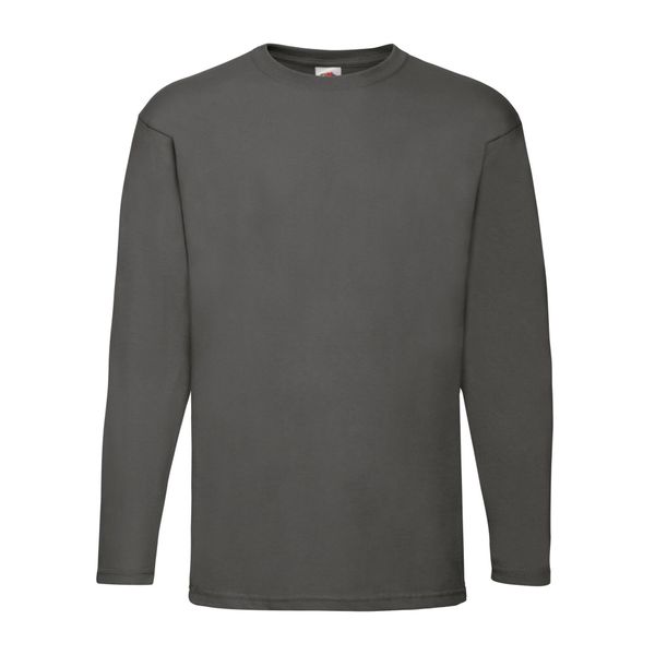 Koszulka Z Długim Rękawem Dla Dorosłych Unisex Valueweight. Zielone bluzki FRUIT OF THE LOOM, m, bez wzorów, sportowe, bez kołnierzyka, bez ramiączek. Za 48,99 zł.