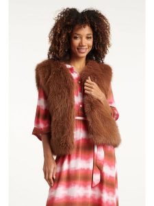 Smashed Lemon Kamizelka w kolorze jasnobrązowym rozmiar: XS. Brązowe kamizelki Smashed Lemon, xs, bez wzorów, bez kołnierzyka, bez ramiączek, bez kaptura. Za 143,99 zł.