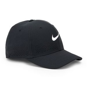 Czapka z daszkiem Nike Dri-Fit ADV Rise. Czarne czapki Nike, bez wzorów, sportowe. Za 129,00 zł.