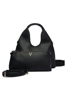 Valentino Torebka Samba Re VBS8ZG02 Czarny. Czarne torebki klasyczne Valentino, bez wzorów, ze skóry, bez dodatków. Za 699,99 zł.