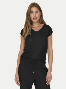 ONLY T-Shirt Silvery 15136069 Czarny Loose Fit. Czarne t-shirty ONLY, l, bez wzorów, z syntetyku, bez kołnierzyka, bez ramiączek. Za 89,99 zł.