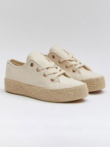 Bellucci Espadryle w kolorze beżowym rozmiar: 39. Brązowe espadryle Bellucci, bez wzorów, bez obcasa, na obcasie. Za 140,53 zł.