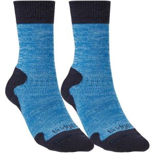 BRIDGEDALE Skarpety damskie EXPLORER HW COMFORT BOOT WMN Blue Marl-S. Niebieskie skarpetki Bridgedale, bez wzorów. Za 81,80 zł.