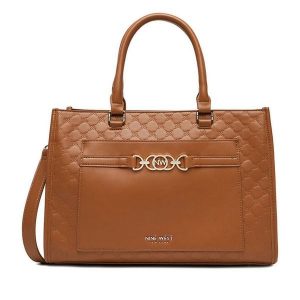 Torebka Nine West. Brązowe torebki klasyczne Nine West, bez wzorów, bez dodatków. Za 249,99 zł.