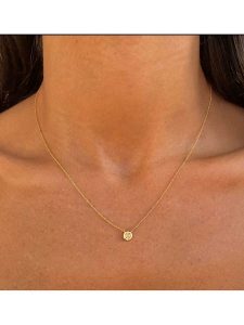 DIA DIAMONDS Pozłacany naszyjnik z zawieszką - dł. 40 cm rozmiar: onesize. Czerwone naszyjniki DIA DIAMONDS, z diamentem, pozłacane. Za 169,95 zł.