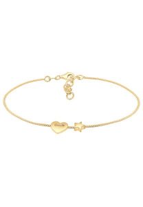 Elli Damski pierścionek z sercem i gwiazdami Astro Filigree ze srebra próby 925 Sterling Silver Bransoletki 1 ct. Szare bransoletki Elli, srebrne. Za 211,64 zł.