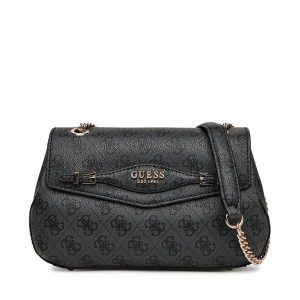 Torebka Guess. Brązowe kuferki Guess, z aplikacjami, bez dodatków. Za 619,99 zł.