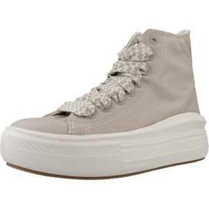 Tenisówki Converse Model Chuck Taylor All Star Move Hi Kolor Jasnobrązowy. Brązowe trampki Converse, bez wzorów, z tkaniny, bez zapięcia. Za 404,25 zł.