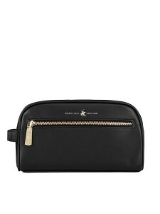 Beverly Hills Polo Club Kosmetyczka BHPC-W1-002-AW24 Czarny. Czarne kosmetyczki Beverly Hills Polo Club, bez wzorów, z materiału. Za 79,99 zł.