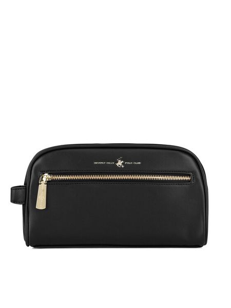 Beverly Hills Polo Club Kosmetyczka BHPC-W1-002-AW24 Czarny. Czarne kosmetyczki Beverly Hills Polo Club, bez wzorów, z poliesteru, bez dodatków. Za 79,99 zł.