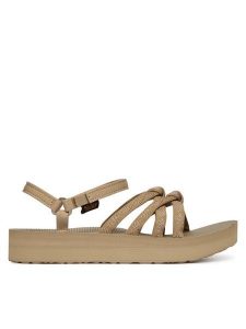 Teva Sandały Midform Kena Slim 1173494 Beżowy. Brązowe sandały Teva, bez wzorów, z materiału, bez obcasa, na płaskiej podeszwie, bez zapięcia. Za 319,99 zł.