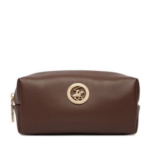 Kosmetyczka Beverly Hills Polo Club. Brązowe kosmetyczki Beverly Hills Polo Club, bez wzorów. Za 69,99 zł.
