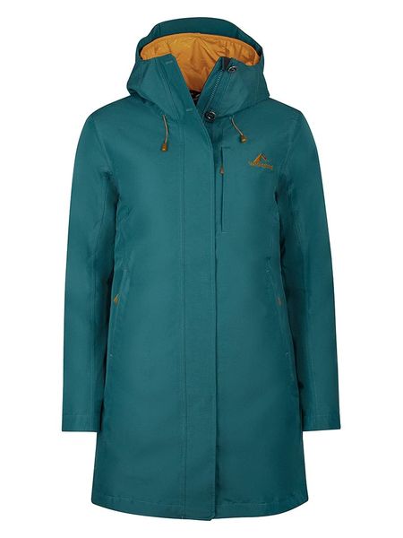 Westfjord Parka 3w1 "Skogafoss" w kolorze turkusowo-jasnobrązowym rozmiar: XL. Brązowe płaszcze Westfjord, m, bez wzorów, z poliamidu, bez kaptura. Za 437,17 zł.
