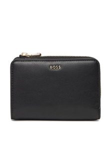 BOSS Portfel 50548235 Czarny. Czarne portfele Boss, bez wzorów, ze skóry. Za 238,99 zł.