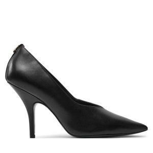 Szpilki Patrizia Pepe. Czarne szpilki Patrizia Pepe, bez wzorów, bez obcasa. Za 679,99 zł.