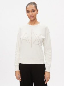 Armani Exchange Bluza 3DYM11 YJEBZ 1125 Écru Regular Fit. Bluzy Armani Exchange, l, bez wzorów, z bawełny, bez kaptura. Za 309,99 zł.
