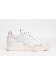 Replay Skórzane sneakersy w kolorze białym rozmiar: 37. Białe trampki Replay, bez wzorów, bez zapięcia. Za 217,99 zł.