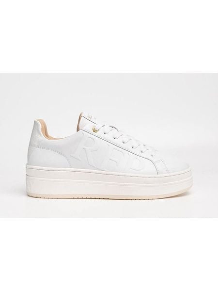 Replay Skórzane sneakersy w kolorze białym rozmiar: 37. Białe trampki Replay, bez wzorów, bez zapięcia. Za 217,99 zł.