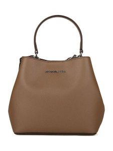 Michael Kors Torebka w kolorze brązowym - 20 x 17 x 10 cm rozmiar: onesize. Brązowe torebki klasyczne Michael Kors, bez wzorów, z materiału, na ramię, bez dodatków. Za 454,95 zł.