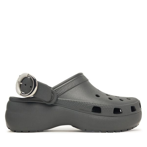 Klapki Crocs. Szare klapki Crocs, bez wzorów, bez obcasa. Za 299,99 zł.