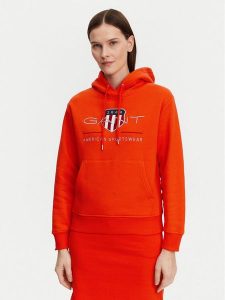 Gant Bluza Archive Shield 4200276 Pomarańczowy Regular Fit. Brązowe bluzy GANT, m, bez wzorów, z bawełny, bez kaptura. Za 329,99 zł.