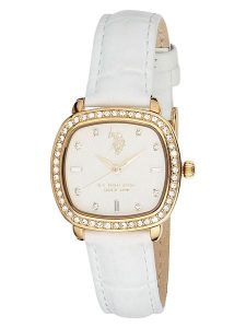 U.S. Polo Assn. Zegarek kwarcowy w kolorze złoto-białym rozmiar: onesize. Białe, analogowe zegarki U.S. Polo Assn. Za 217,99 zł.