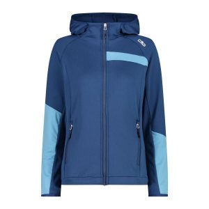 Kurtka przeciwdeszczowa damska z kapturem CMP. Niebieskie kurtki CMP, m, bez wzorów, z kapturem. Za 306,50 zł.