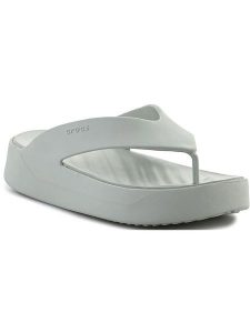Crocs Japonki "Getaway" w kolorze zielonym rozmiar: 42/43. Zielone klapki Crocs, bez wzorów, z tworzywa sztucznego, bez obcasa, na platformie. Za 96,83 zł.