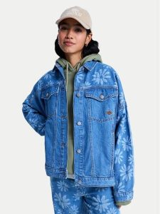 Roxy Kurtka jeansowa Salty Horizon ERJJK03700 Niebieski Regular Fit. Niebieskie kurtki Roxy, l, bez wzorów, z bawełny, bez kaptura. Za 339,99 zł.