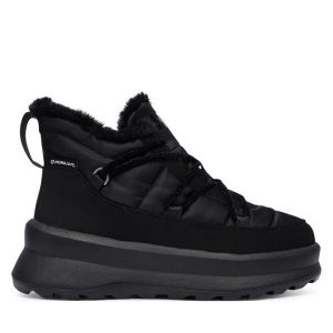 Śniegowce Helly Hansen. Czarne buty zimowe Helly Hansen, bez obcasa, bez zapięcia. Za 659,99 zł.