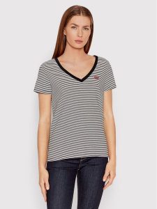 Levi's® T-Shirt Perfect V-Neck Tee 85341-0004 Kolorowy Regular Fit. T-shirty m, bez wzorów, z bawełny, bez kołnierzyka, bez ramiączek. Za 79,99 zł.
