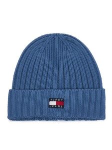 Tommy Hilfiger Czapka Heritage AW0AW18979 Niebieski. Niebieskie czapki TOMMY HILFIGER, bez wzorów, z bawełny. Za 149,99 zł.