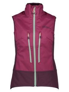 Jack Wolfskin Kamizelka funkcyjna "Alpspitze" w kolorze fioletowym rozmiar: XS. Różowe kamizelki Jack Wolfskin, xs, bez wzorów, bez kołnierzyka, bez ramiączek, bez kaptura. Za 297,97 zł.