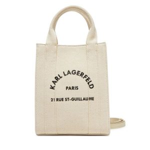 Torebka KARL LAGERFELD. Brązowe torebki klasyczne KARL LAGERFELD, bez wzorów, bez dodatków. Za 279,99 zł.