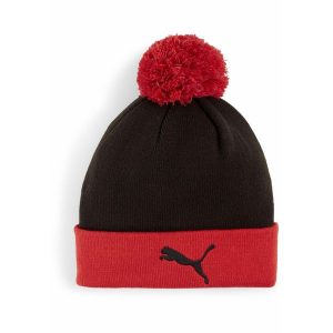 Młodzieżowa czapka z pomponem AC Milan PUMA For All Time Red Black. Czarna czapki Puma, bez wzorów, młodzieżowe. Za 119,00 zł.