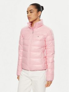 Tommy Jeans Kurtka zimowa Essential DW0DW19312 Różowy Regular Fit. Czerwone kurtki Tommy Jeans, na zimę, l, bez wzorów, z jeansu, bez kaptura. Za 589,99 zł.