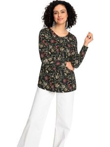 WITT WEIDEN Bluzka w kolorze czarnym rozmiar: 48. Czarne bluzki WITT WEIDEN, bez wzorów, bez kołnierzyka, bez ramiączek. Za 26,99 zł.